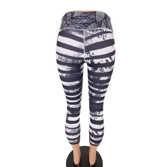 Lululemon Wunder Under Crop II *Full-On Luon 4 Shady Palms Banana Leaf Gingham - Picture 10 of 11